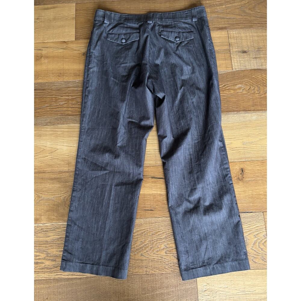 Lee Gray Jeans Sz 16 W Platinum Label No Gap Waist Straight Leg Mid Rise Office - Picture 6 of 6